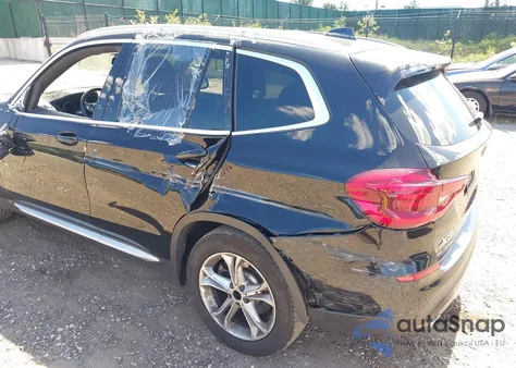 2021 BMW X3 xDrive30I из США, поврежденный, VIN 5UXTY5C00M9F41888